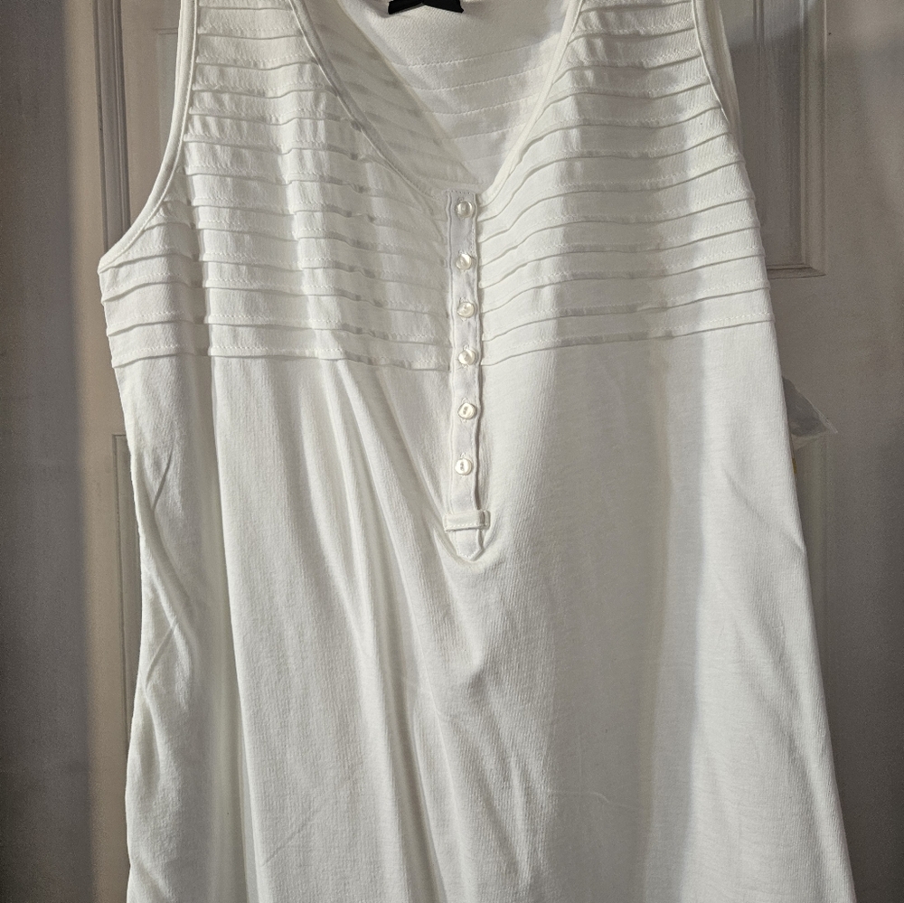 White skirt and top